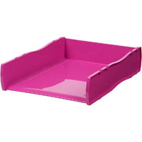 esselte nouveau document tray pink