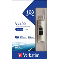 verbatim store-n-go vx400 solid state drive usb 3.0 128gb metal