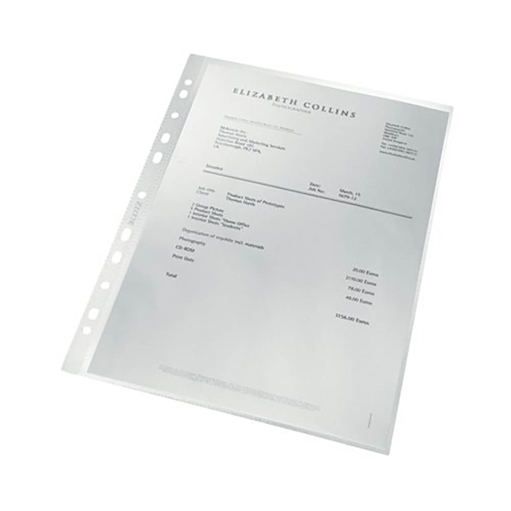 Image for LEITZ RECYCLE SHEET PROTECTOR A4 CLEAR PACK 25 from Office National Caloundra Business Supplies