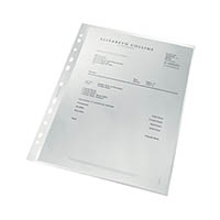 leitz recycle sheet protector a4 clear pack 25