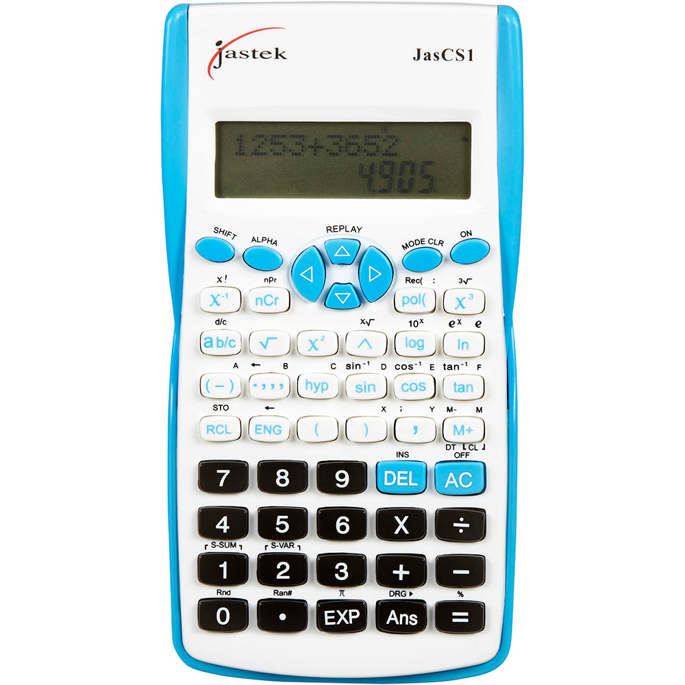 Image for JASTEK JASCS1 SCIENTIFIC CALCULATOR WITH COVER ASSORTED from Angletons Office National