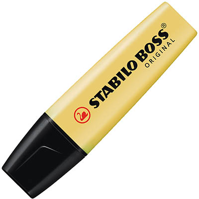 Image for STABILO BOSS HIGHLIGHTER CHISEL PASTEL MILKY YELLOW from Aztec Office National