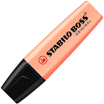 Image for STABILO BOSS HIGHLIGHTER CHISEL PASTEL CREAMY PEACH from Aztec Office National