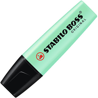 Image for STABILO BOSS HIGHLIGHTER CHISEL PASTEL HINT OF MINT from Office National Limestone Coast