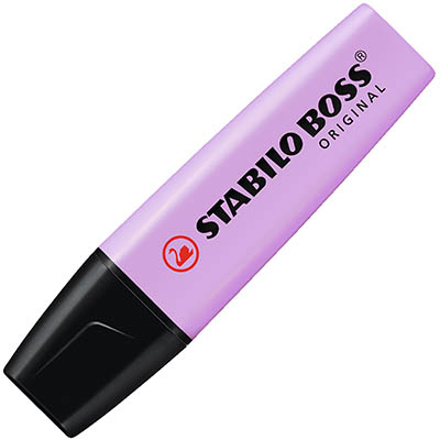 Image for STABILO BOSS HIGHLIGHTER CHISEL PASTEL LILAC HAZE from Surry Office National
