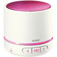 leitz wow mini mobile bluetooth speaker pink