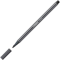 stabilo 68 fibre tip pen 1.0mm deep cold grey
