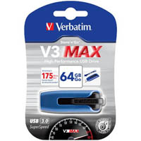 verbatim store-n-go v3 max usb drive 64gb
