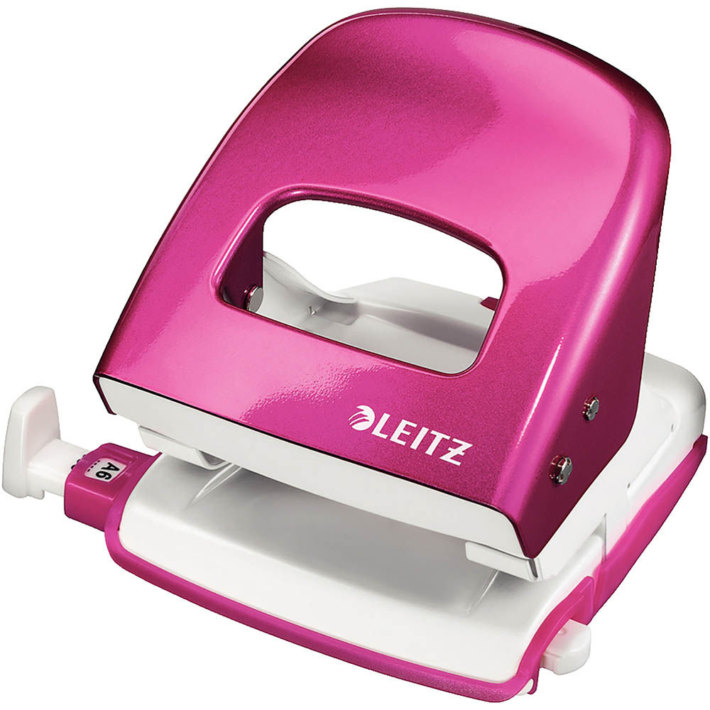 Image for LEITZ NEXXT WOW PUNCH 2 HOLE 30 SHEET PINK from Chris Humphrey Office National