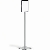 durable info floor stand basic a4 anthracite grey