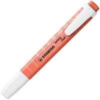 stabilo swing cool highlighter chisel pastel coral red