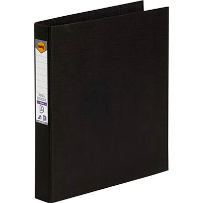 Image for MARBIG LINEN RING BINDER PE 2D 25MM A4 BLACK from Office National Mount Gambier