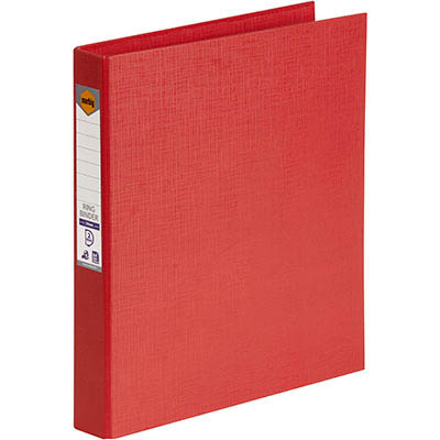 Image for MARBIG LINEN RING BINDER PE 2D 25MM A4 RED from Office National Sydney Stationery