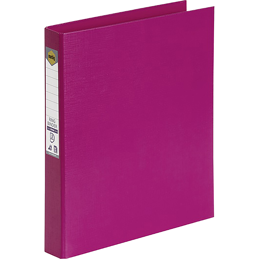 Image for MARBIG LINEN RING BINDER PE 2D 25MM A4 PINK from Darwin Business Machines Office National