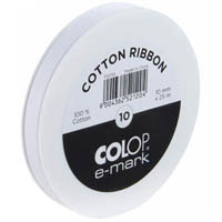 colop e-mark ribbon 10mm x 25m white