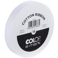 colop e-mark ribbon 15mm x 25m white