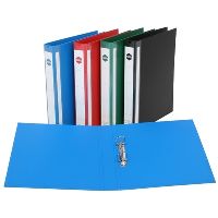 marbig enviro deluxe ring binder pe 3d 25mm a4 blue