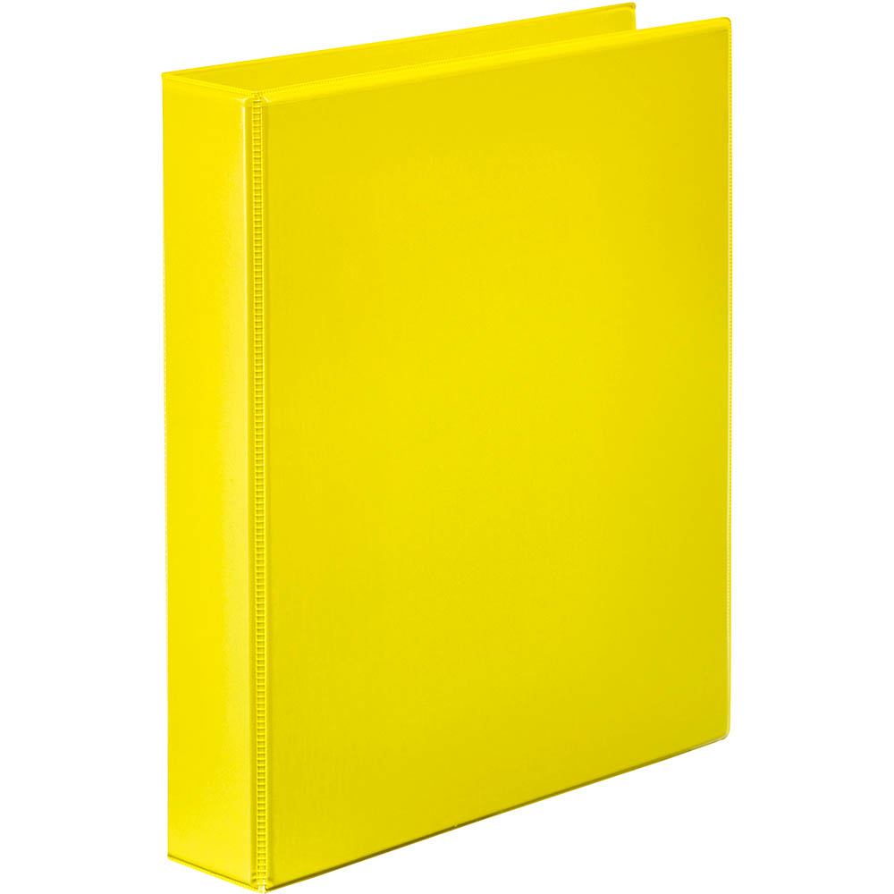 Image for MARBIG CLEARVIEW INSERT RING BINDER 2D 25MM A4 YELLOW from OFFICE NATIONAL CANNING VALE