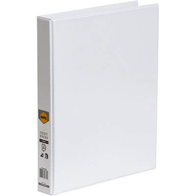 Image for MARBIG CLEARVIEW INSERT RING BINDER 2D 25MM A4 WHITE from Paul John Office National