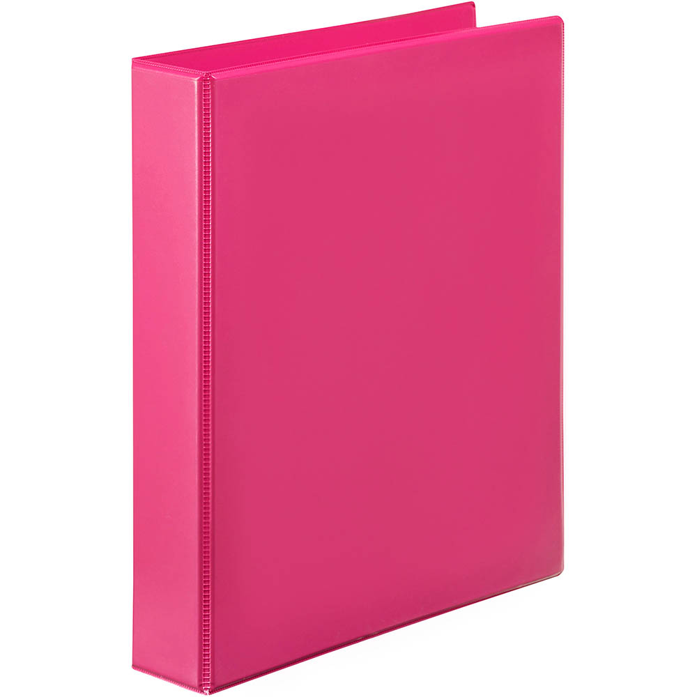 Image for MARBIG CLEARVIEW INSERT RING BINDER 2D 25MM A4 PINK from OFFICE NATIONAL CANNING VALE