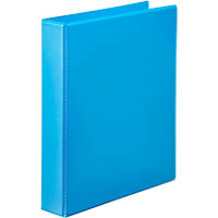 marbig clearview insert ring binder 2d 25mm a4 marine