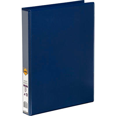 Image for MARBIG CLEARVIEW INSERT RING BINDER 3D 25MM A4 BLUE from OFFICE NATIONAL CANNING VALE