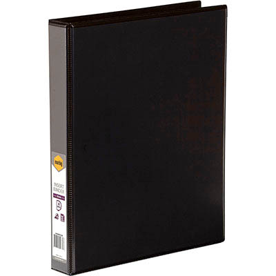 Image for MARBIG CLEARVIEW INSERT RING BINDER 4D 25MM A4 BLACK from Office National Barossa