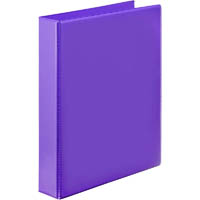 marbig clearview insert ring binder 2d 38mm a4 purple