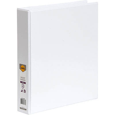Image for MARBIG CLEARVIEW INSERT RING BINDER 3D 38MM A4 WHITE from SBA Office National - Darwin
