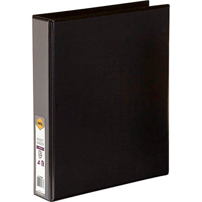 Image for MARBIG CLEARVIEW INSERT RING BINDER 4D 38MM A4 BLACK from Connelly's Office National