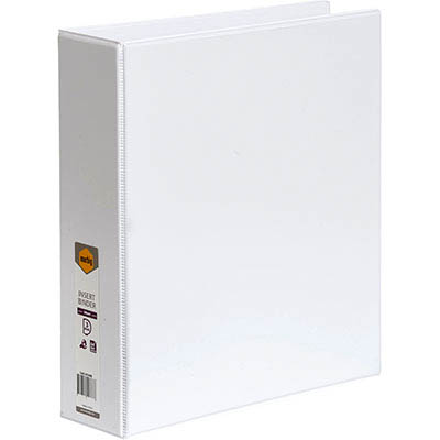 Image for MARBIG CLEARVIEW INSERT RING BINDER 3D 50MM A4 WHITE from Mackay Business Machines (MBM) Office National