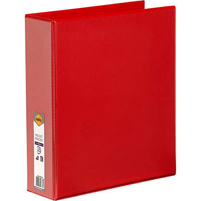 Image for MARBIG CLEARVIEW INSERT RING BINDER 4D 50MM A4 RED from Pirie Office National