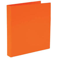marbig summer colours ring binder 2d 25mm a4 orange