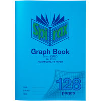 spirax p135 graph book 5mm grid 128 page a4 blue