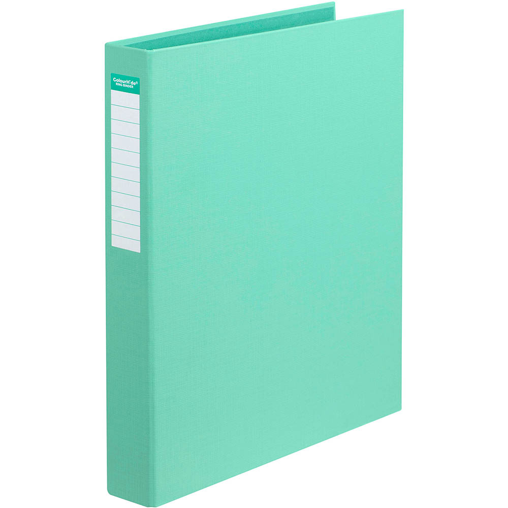 Image for COLOURHIDE RING BINDER PE 2D 25MM A4 BISCAY GREEN from Surry Office National