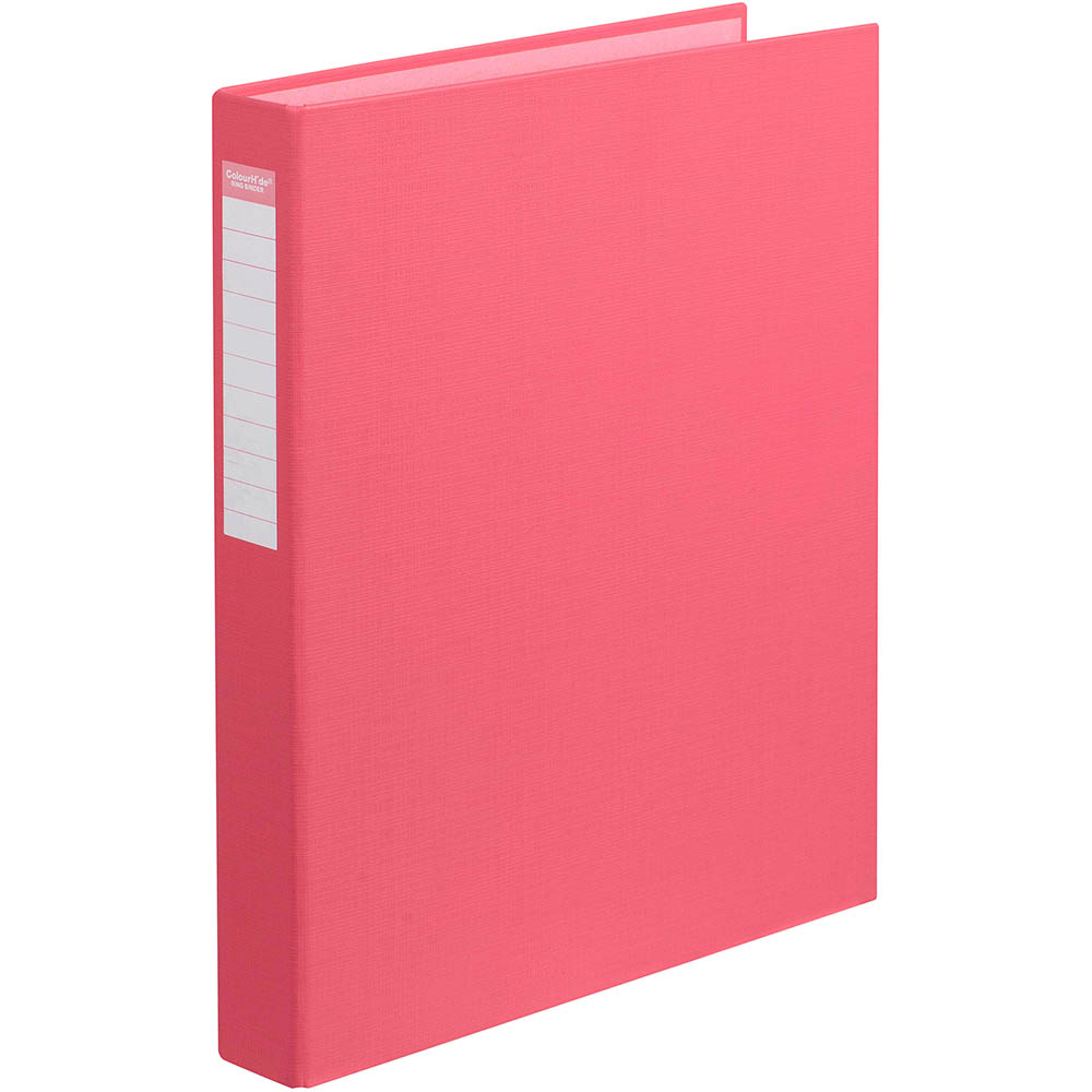 Image for COLOURHIDE RING BINDER PE 2D 25MM A4 WATERMELON from Surry Office National
