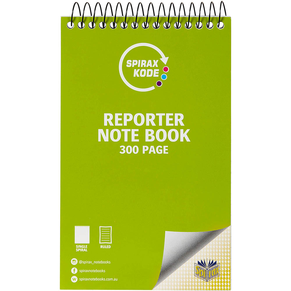 Image for SPIRAX 956 KODE REPORTER NOTEBOOK 300 PAGE 203 X 127MM from Axsel Office National