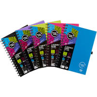 spirax p961 kode 3-subject 200 page a5 assorted