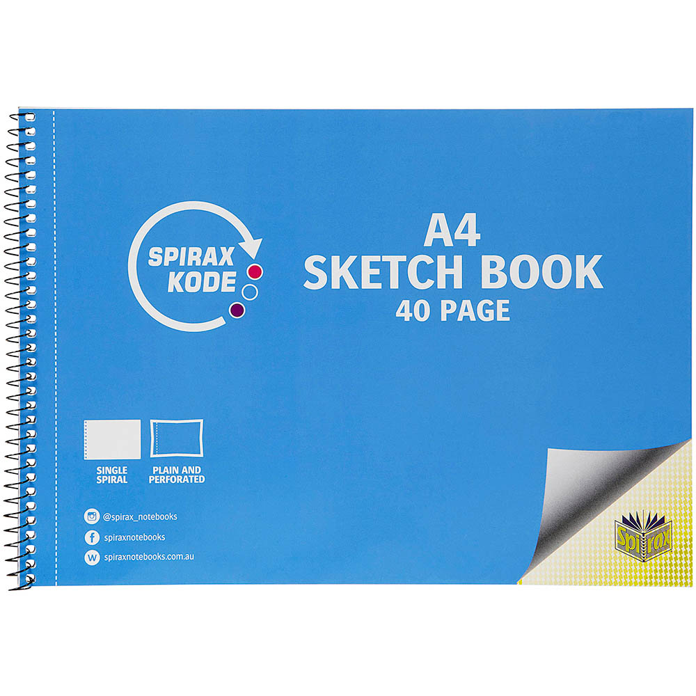Image for SPIRAX 964 KODE SKETCHBOOK 40 PAGE A4 from Mackay Business Machines (MBM) Office National