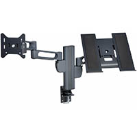 kensington smartfit monitor and laptop mounting arm silver