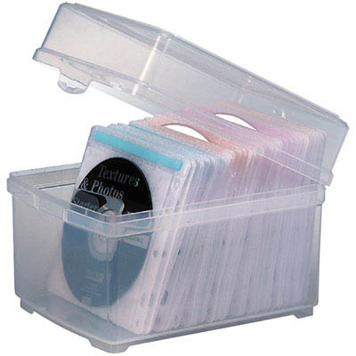 Image for KENSINGTON CD SLEEVES AND BOX 100 CAPACITY from Two Bays Office National