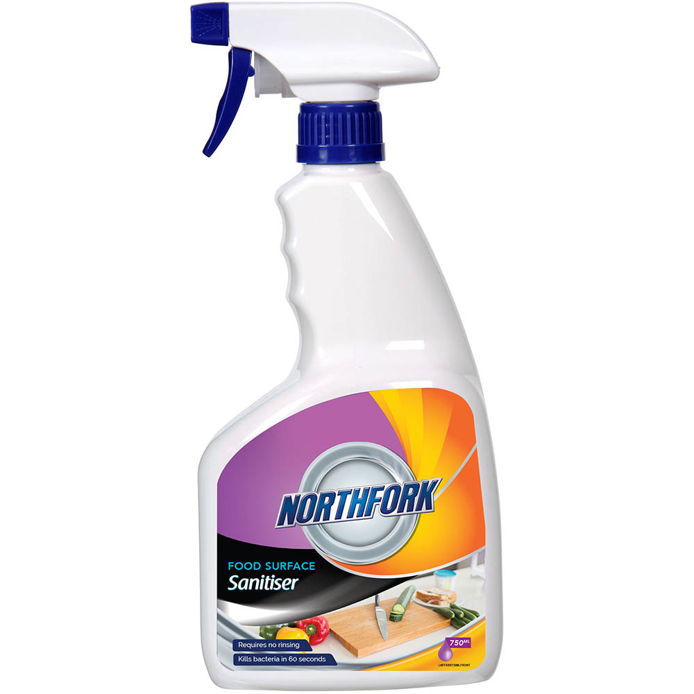 Image for NORTHFORK FOOD SURFACE SANITISER 750ML from Surry Office National