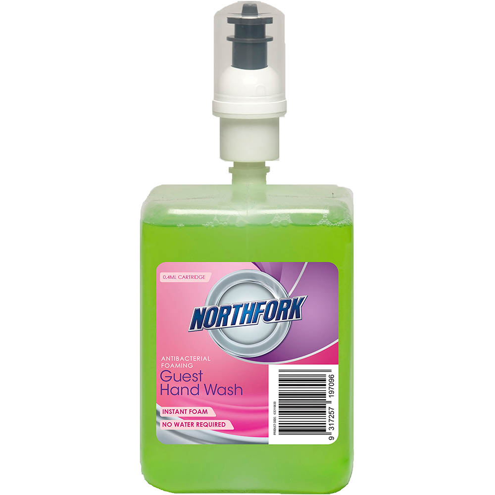 Image for NORTHFORK INSTANT HAND SANITISER FOAM ALCOHOL FREE CARTRIDGE 0.4ML 1 LITRE from Office National Capalaba