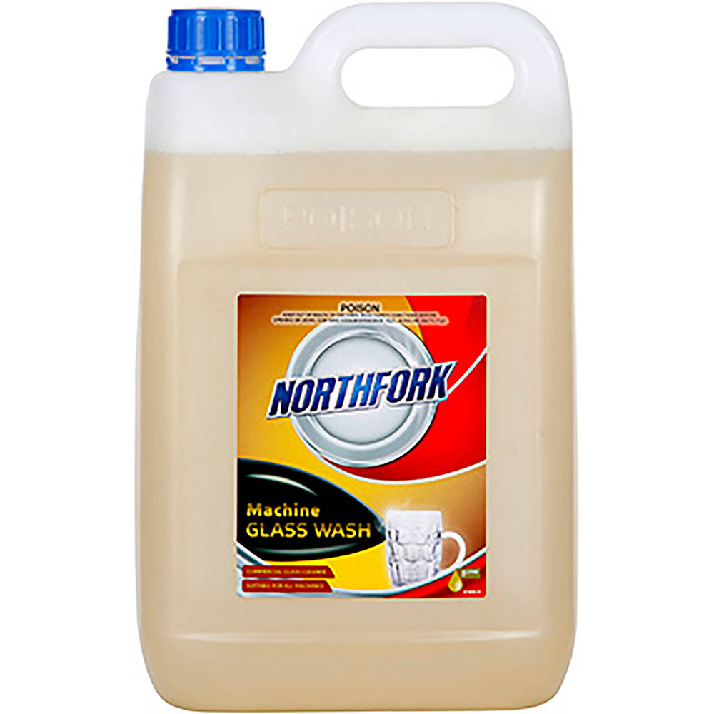 Image for NORTHFORK MACHINE GLASS WASHING LIQUID 5 LITRE from Axsel Office National