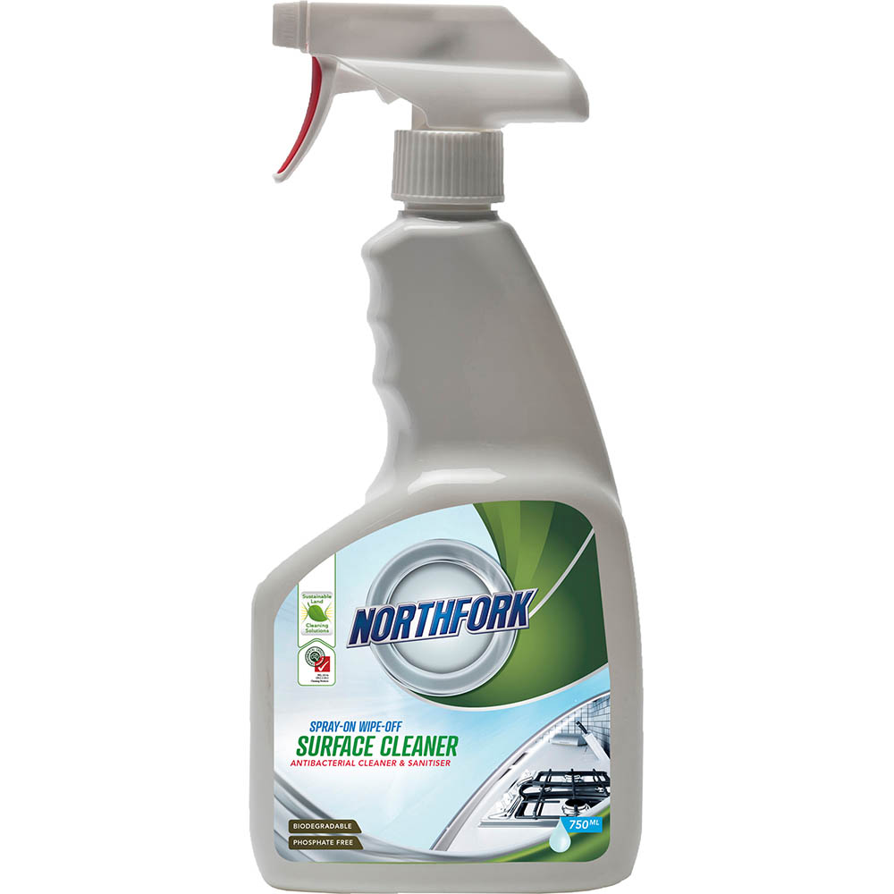 Image for NORTHFORK GECA SPRAY AND WIPE SURFACE CLEANER 750ML from Office National Capalaba