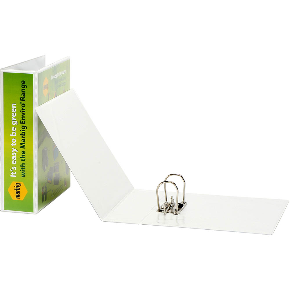 Image for MARBIG CLEARVIEW LEVER ARCH FILE 75MM A4 WHITE from Axsel Office National