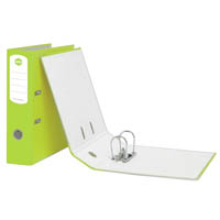 marbig summer colours lever arch file a4 lime