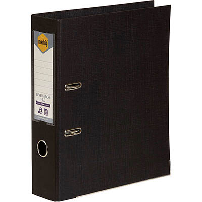 Image for MARBIG LINEN LEVER ARCH FILE PE 75MM A4 BLACK from SBA Office National - Darwin