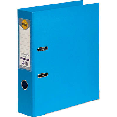 Image for MARBIG LINEN LEVER ARCH FILE PE 75MM A4 SKY BLUE from Office National Balcatta