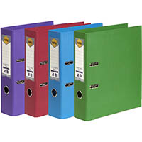 marbig lever arch file pe 75mm a4 assorted